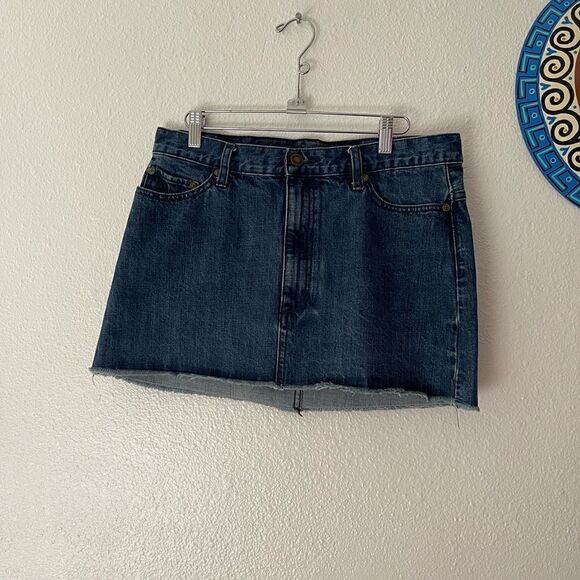 Free people denim mini skirt size 08 - Picture 5 of 11
